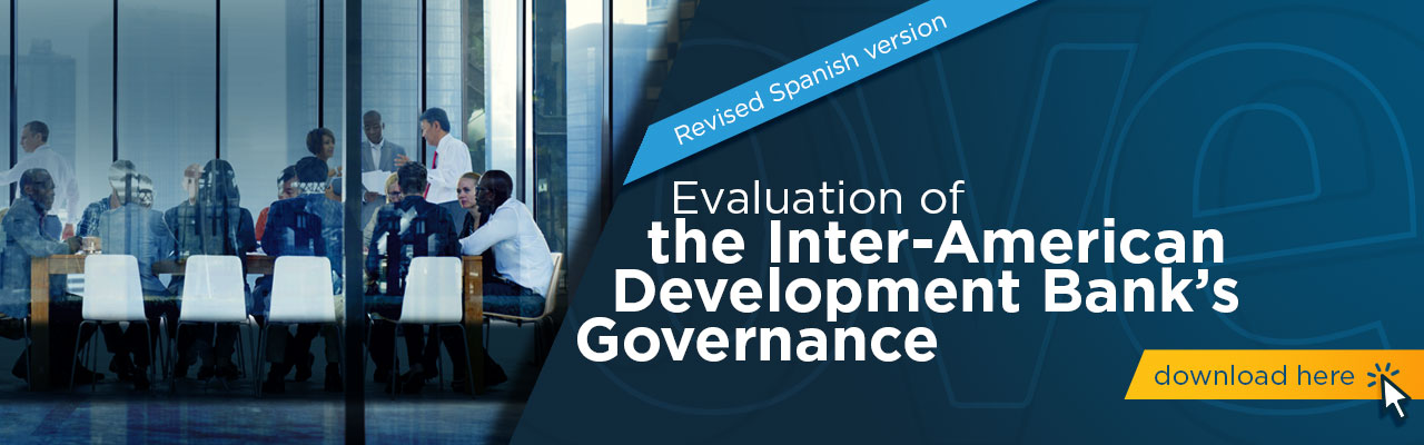 Governance assessment banner with the image of an administrative board