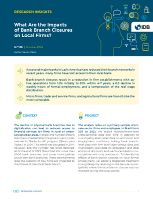 Research Insights: What Are the Impacts of Bank Branch Closures on Local Firms?