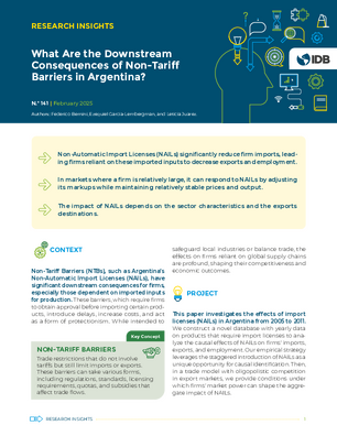 Research Insights: What Are the Downstream Consequences of Non-Tariff Barriers in Argentina?
