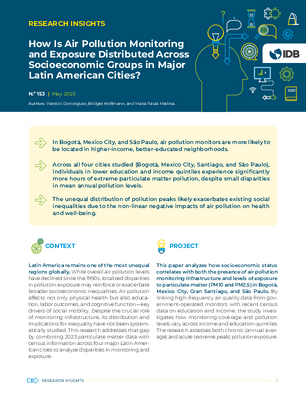 Research Insights: How Is Air Pollution Monitoring and Exposure Distributed Across Socioeconomic Groups in Major Latin American Cities?