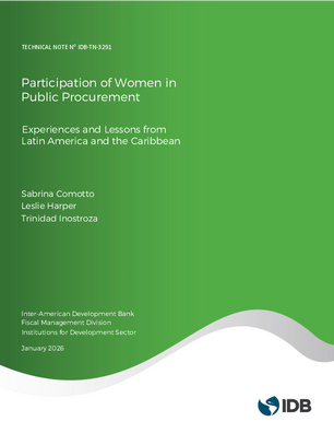 Participation of Women in Public Procurement: Experiences and Lessons from Latin America and the Caribbean