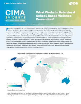 Cima Evidence Brief #03: What Works in Behavioral School-based Violence Prevention?