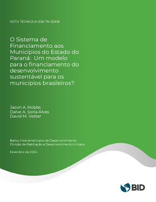 O sistema de financiamento aos municípios do estado do Paraná: um modelo  para o financiamento do desenvolvimento sustentável para os municípios  brasileiros?