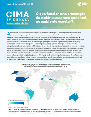 Nota de Evidencia CIMA #03: O que funciona na prevencao da violencia comportamental no ambiente escolar?