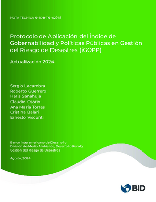 Protocolo de aplicación del Índice de Gobernabilidad y Políticas Públicas en Gestión del Riesgo de Desastres (iGOPP): actualización 2024