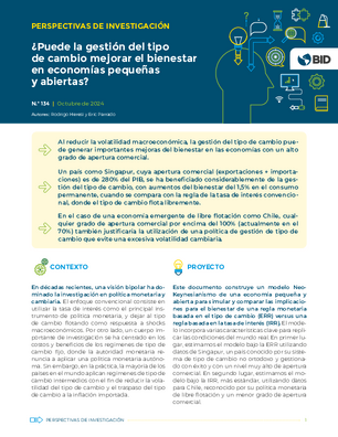 Perspectivas de investigación: ¿Puede la gestión del tipo de cambio mejorar el bienestar en economías pequeñas y abiertas?