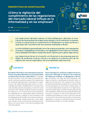 Perspectivas de investigación: ¿Cómo la vigilancia del cumplimiento de las regulaciones del mercado laboral influye en la informalidad y en las empresas?