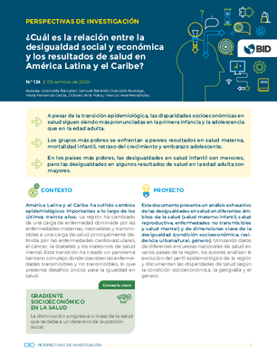 Perspectivas de investigación: ¿cuál es la relación entre la desigualdad social y económica y los resultados de salud en América Latina y el Caribe?