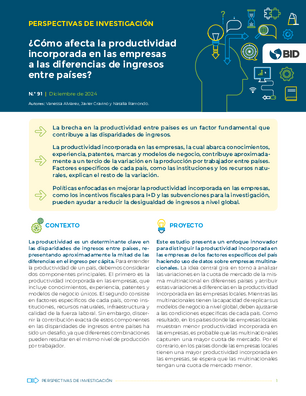 Perspectivas de investigación: ¿cómo afecta la productividad incorporada en las empresas a las diferencias de ingresos entre países?