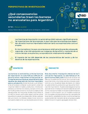 Perspectivas de investigación: ¿qué consecuencias secundarias traen las barreras no arancelarias para Argentina?