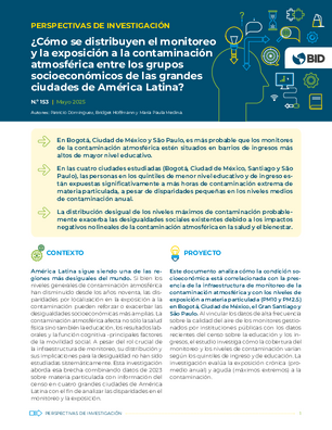 Perspectivas de investigación: ¿cómo se distribuyen el monitoreo y la exposición a la contaminación atmosférica entre los grupos socioeconómicos de las grandes ciudades de América Latina?