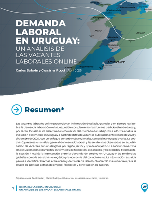 Demanda laboral en Uruguay: un análisis de las vacantes laborales online
