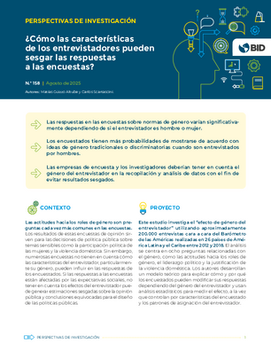 Perspectivas de investigación: ¿cómo las características de los entrevistadores pueden sesgar las respuestas a las encuestas?