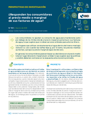 Perspectivas de investigación: ¿responden los consumidores al precio medio o marginal de sus facturas de agua?