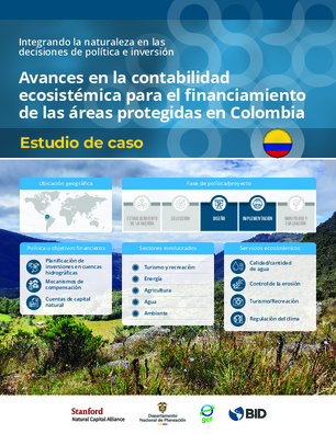 Avances en la contabilidad  ecosistémica para el financiamiento  de las áreas protegidas en Colombia: Estudio de caso