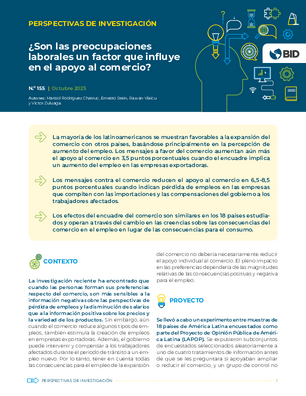 Perspectivas de investigación: ¿son las preocupaciones laborales un factor que influye en el apoyo al comercio