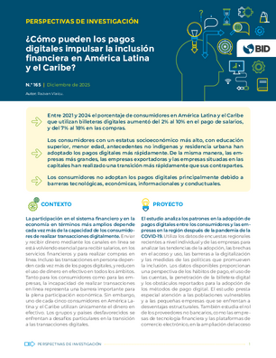 Perspectivas de investigación: ¿cómo pueden los pagos digitales impulsar la inclusión financiera en América Latina y el Caribe?