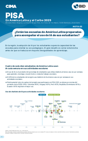 PISA en América Latina y el Caribe 2025: ¿Cómo usan la IA los estudiantes de América Latina y qué tan preparadas están sus escuelas?