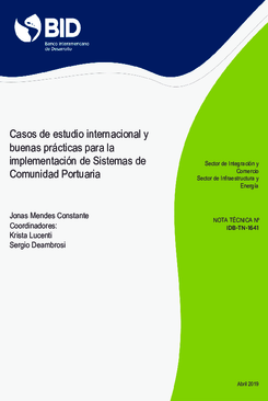Casos de estudio internacional y buenas prácticas para la implementación de Sistemas de Comunidad Portuaria